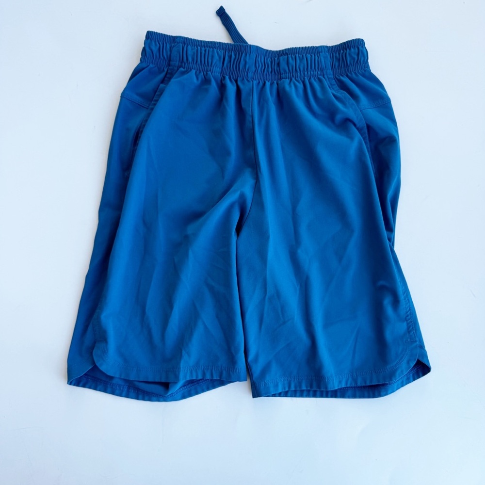 All in Motion Blue Athletic Shorts with Elastic Waistband